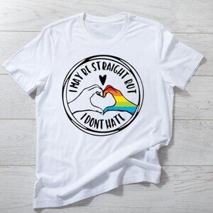 I May Be Straight But I Don_t Hate Shirt, Support Lgbt Shirt, Pride Month Gift